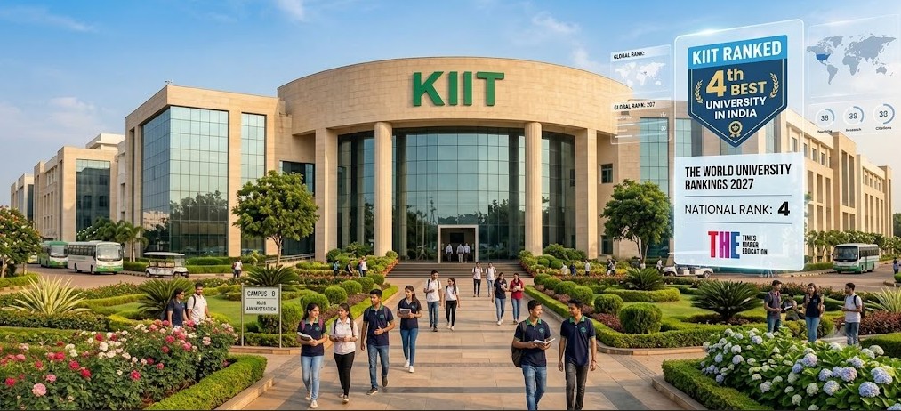 KIIT Ranked 4th Best University in India in THE World University Rankings 2027